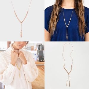 Gorjana Laguna Large Adjustable Necklace rose gold